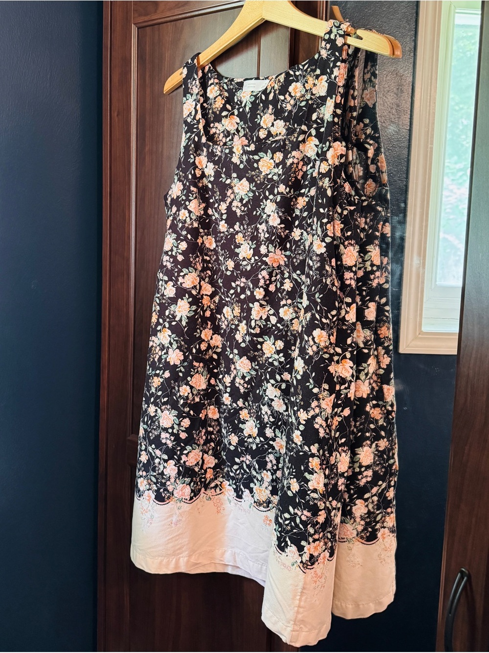 LC Lauren Conrad Peach Floral Shift Dress